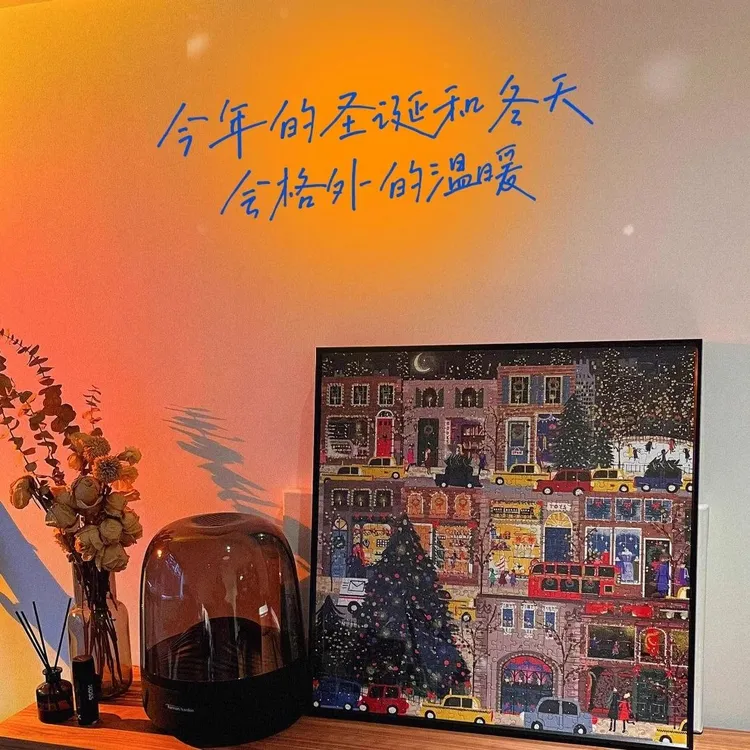 【皮卡】冬灯拼图圣诞节日之夜拼图相框 500片拼图玩具创意解压礼物