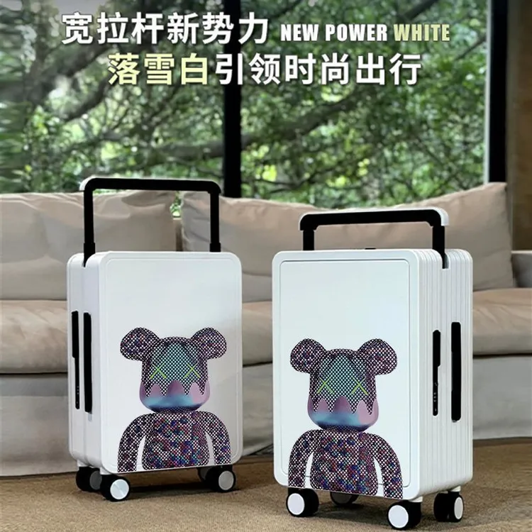 新款暴力熊旅行箱中置宽拉杆行李箱20寸登机箱大容量24寸密码箱