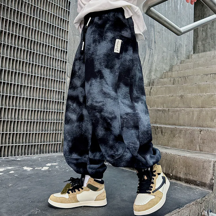 儿童装男童秋装运动裤2025新款春秋款中大童男孩秋季痞帅卫裤洋气