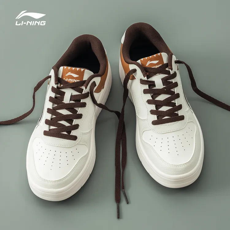 李宁板鞋男鞋2025新款空军一号低帮潮流运动复古经典百搭休闲鞋子