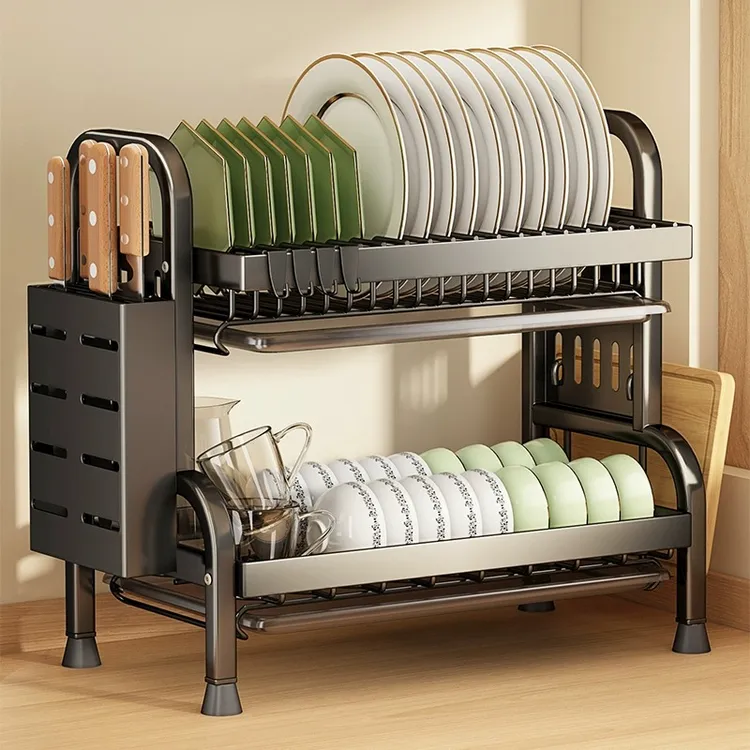 优勤厨房碗架收纳架碗柜置物架家用多功能放碗盘碗筷碗碟沥水架盒