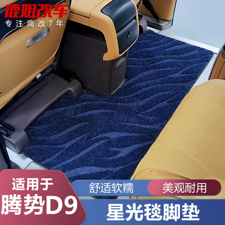 适用22-25款腾势D9专用星空地毯中排脚垫满天星改装饰配件用品