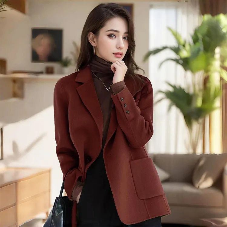 茗月星品牌女秋季气质修身显瘦韩版时尚西装外套冬装妈妈装女士