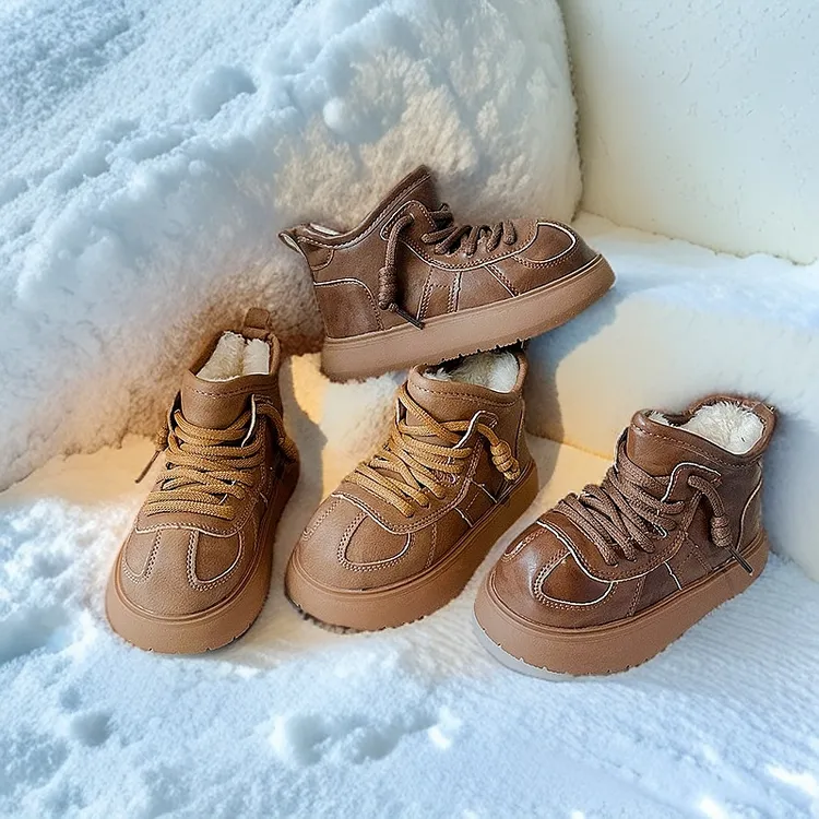 【升级2.0版】防水卡皮巴拉大头雪地靴儿童一脚蹬加厚款 339 PYQZ