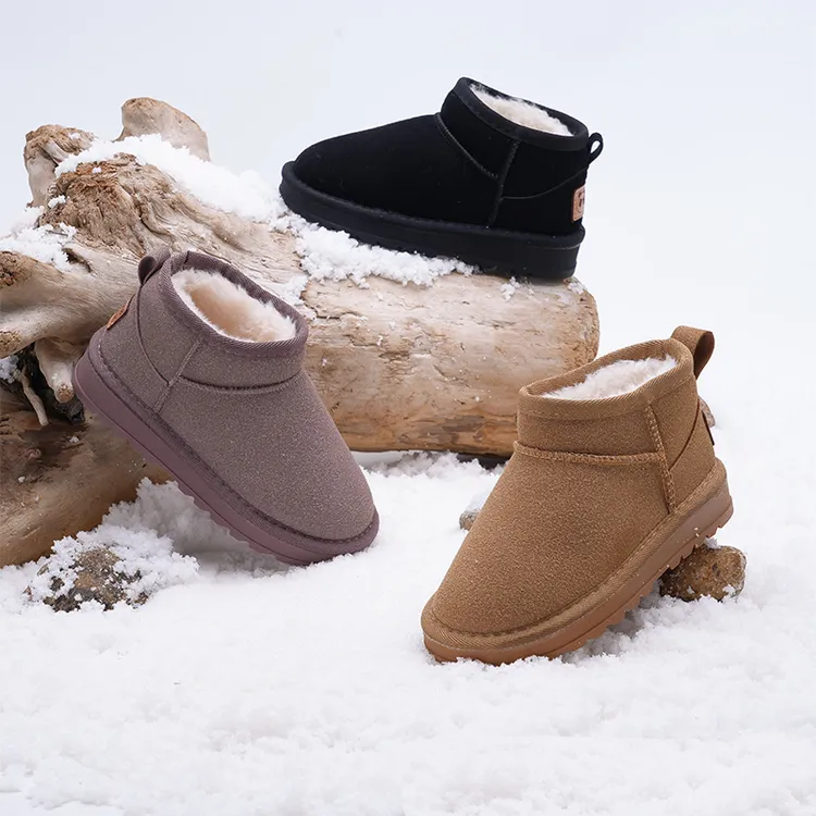 2025年冬季新款时尚经典亲子款低帮舒适保暖纯色雪地靴 6102 TY