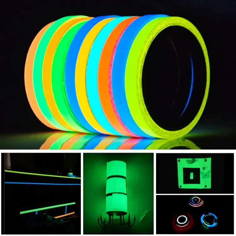 高亮荧光贴条夜晚自发光胶带楼梯台阶防滑标识警示贴DIY手工夜光