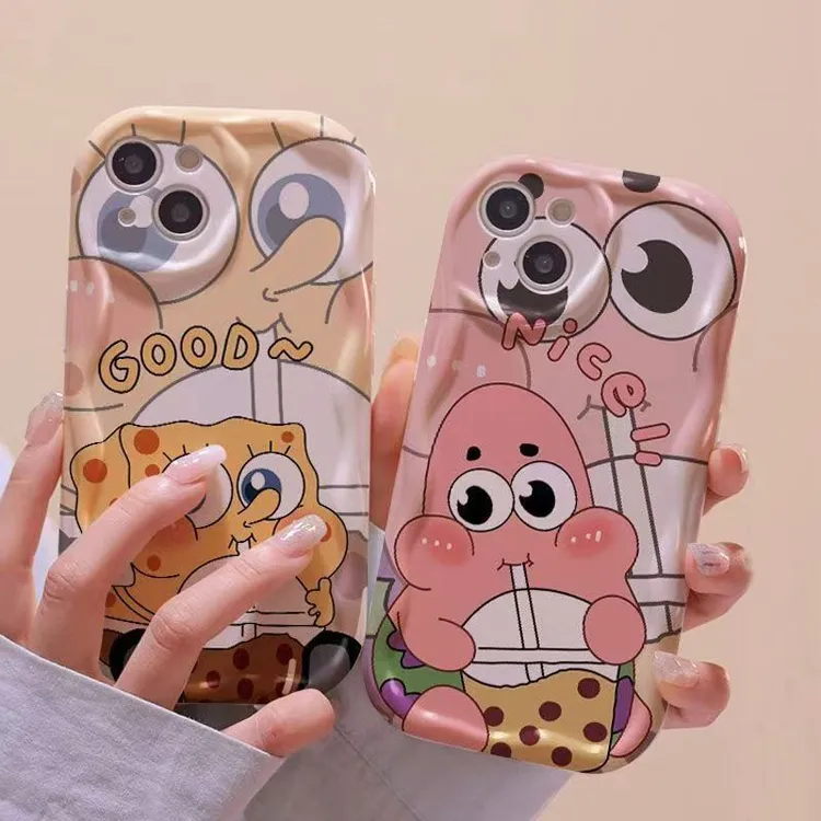 海绵宝宝苹果14手机壳iPhone11/13软12pro女xsmax派大星6P7P8PLUS