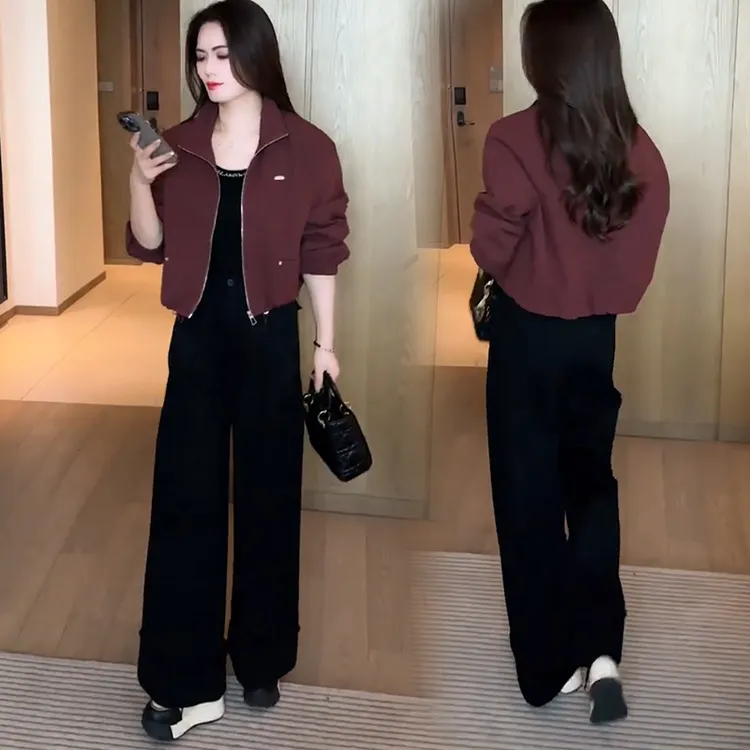 时尚休闲短外套女2024秋季新款韩版宽松显瘦小个子风衣夹克上衣潮