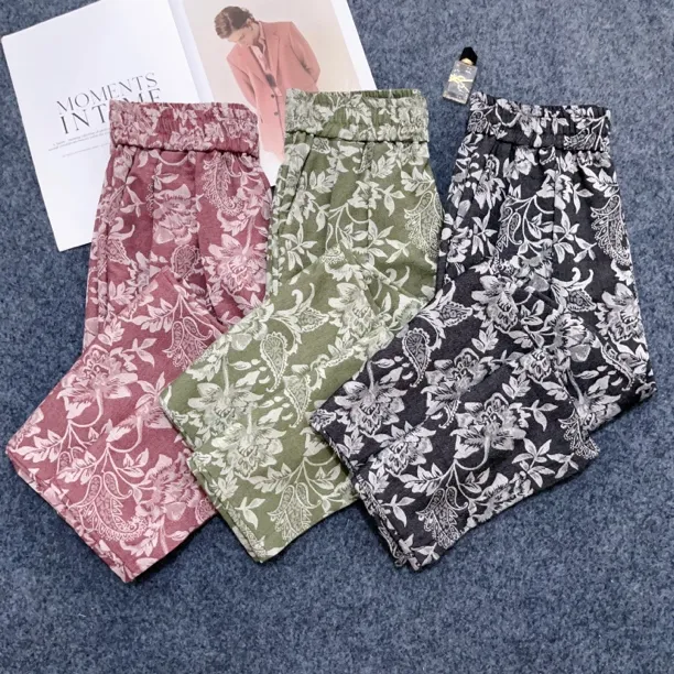 秋季时尚早秋拖地裤休闲裤女薄款宽松直筒阔腿裤垂坠感显高长裤子