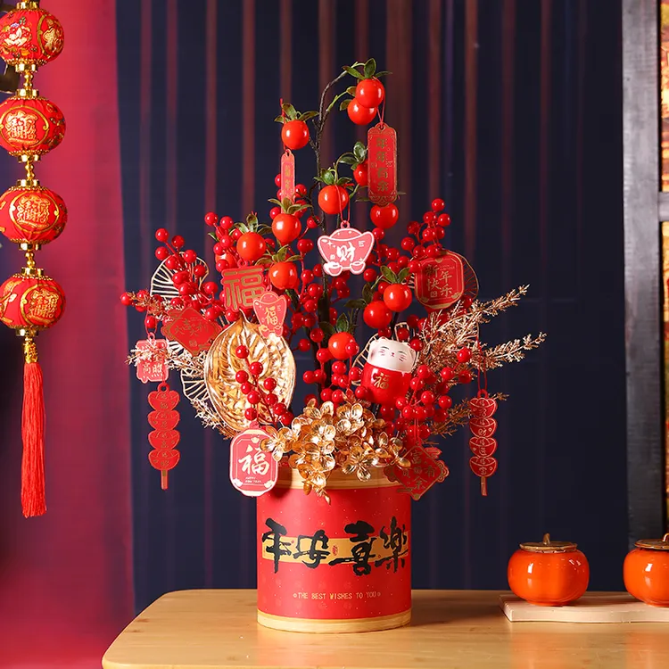 抱抱福桶2025新款蛇年装饰元旦客厅氛围摆件桌面摆设结婚搬家礼物