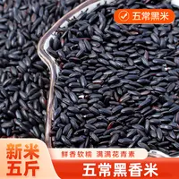 垲轩【五常黑香米2.5kg/5kg】当季新米 黑米 东北长粒黑米香米