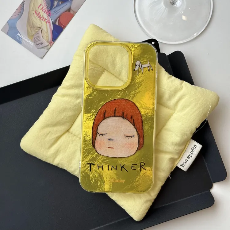 漩涡壳IMD适用14苹果iPhone16pro手机壳15良美智小女孩mate60华为