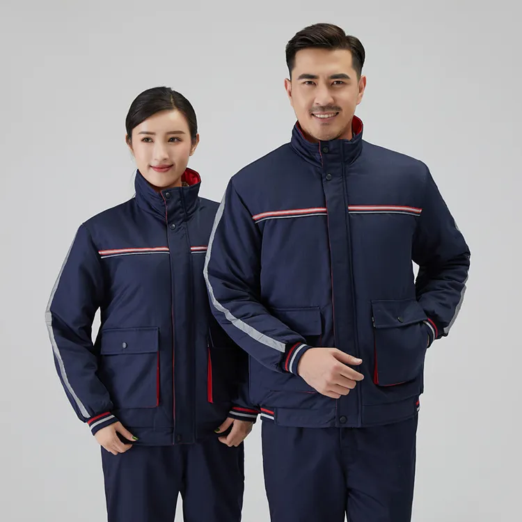 冬季棉袄工作服防静电工装厂服装上衣耐磨加厚工地劳保工作服印字