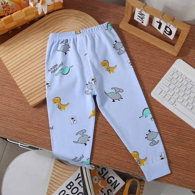 纯棉秋裤打底裤睡裤线裤家居裤男女儿童内穿外穿宝宝a类四季款