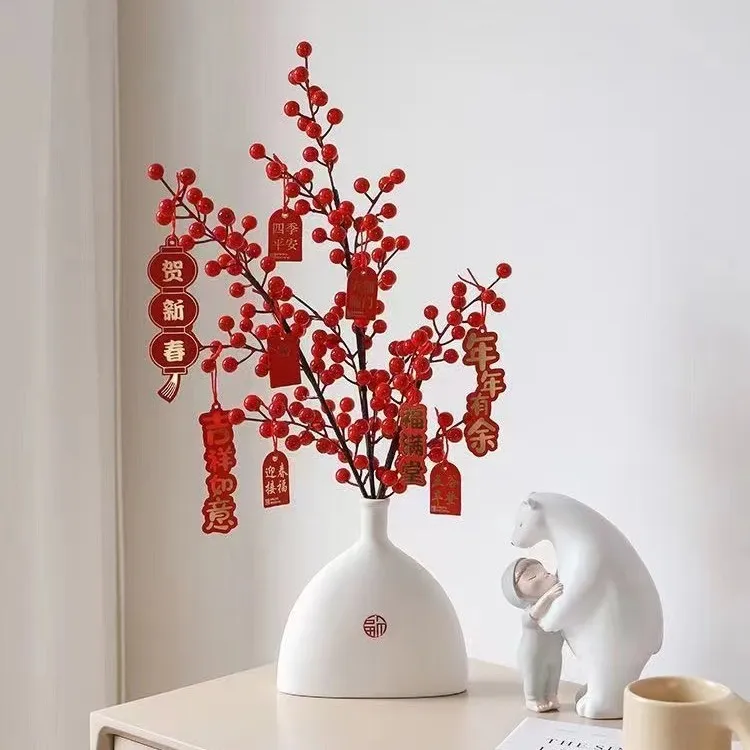 【庄子然】新中式陶瓷手工暖居发财果喜庆家居百搭乔迁婚庆场景摆件