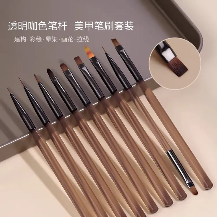日式美甲笔刷套装光疗笔拉线笔超细彩绘笔专业一整套美甲专用工具