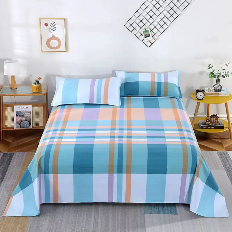 纯棉细纱老粗布全棉床单加大双人床被单大炕榻榻米单人单件柔软