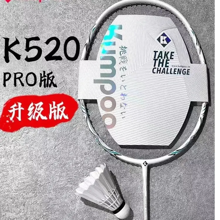 k520熏风羽毛球拍pro升级版航空级全碳素纤维拍初学者专用 包拉线
