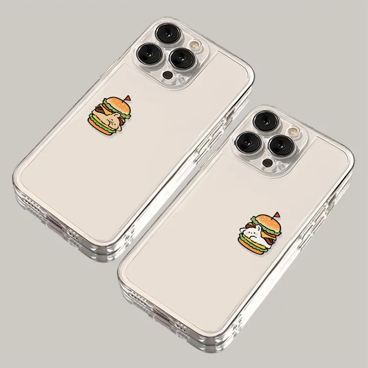 汉堡狗狗iPhone15手机壳14苹果13软12透明小米vivo华为oppo全包套