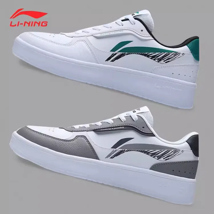 李宁板鞋男鞋2025秋季新款时尚潮流轻质运动鞋小白鞋经典休闲鞋子