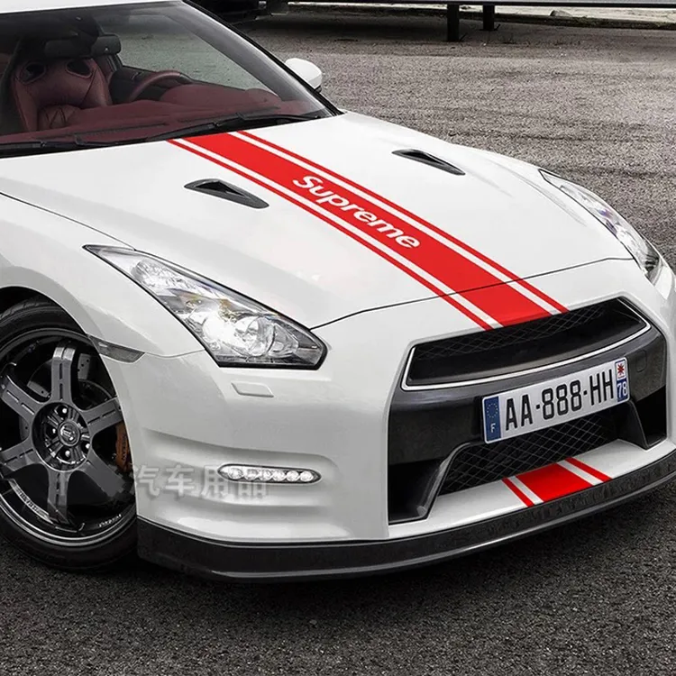 个性改装引擎盖机盖 Supreme潮牌车贴汽车贴纸创意车身拉花装饰贴