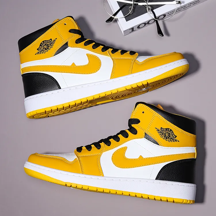 莆田AJ男鞋低帮白黑黄dunk黑白熊猫aj1板鞋空军一号女款鞋子男童