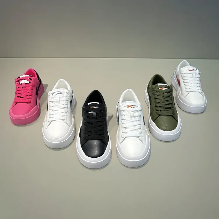 广州OK男鞋运动舒适时尚休闲百搭潮流平底低帮圆头板鞋