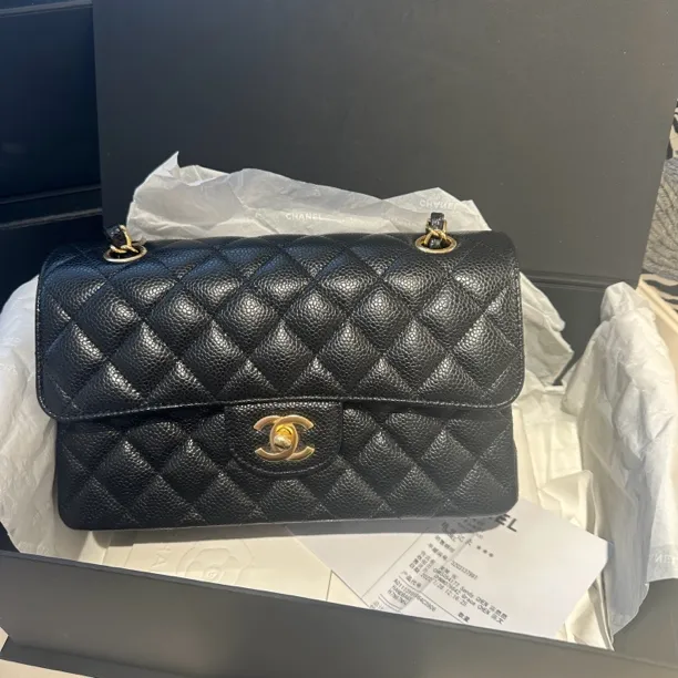 全新未使用  拆单Chanel/香奈儿黑金牛 cf小号 芯片22年