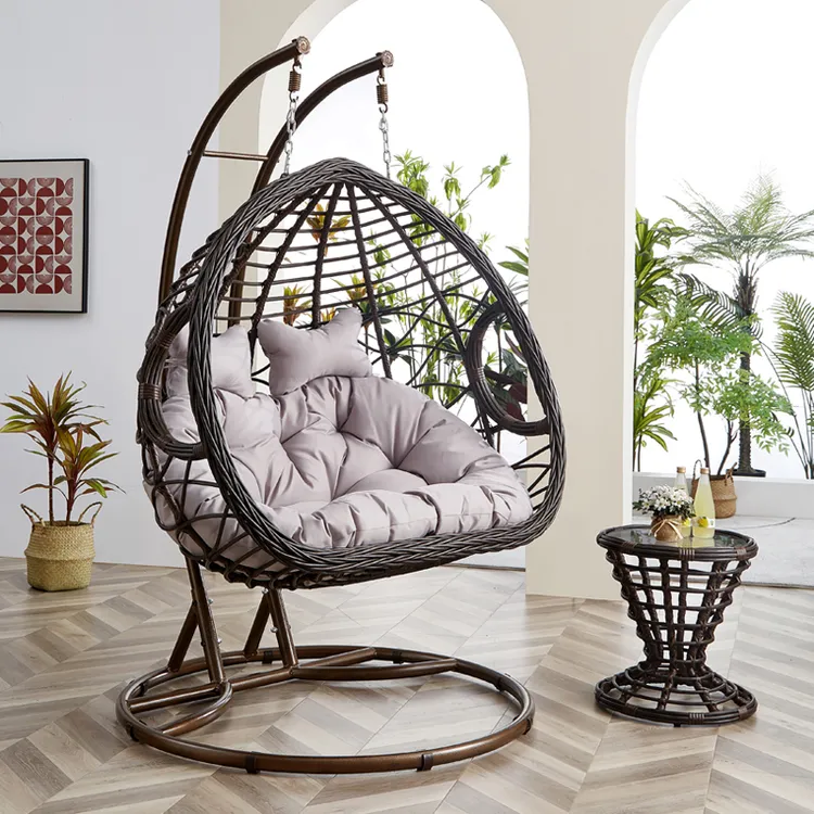 吊篮椅室内秋千阳台双人藤编摇摇椅鸟巢吊椅庭院户外休闲家用成人