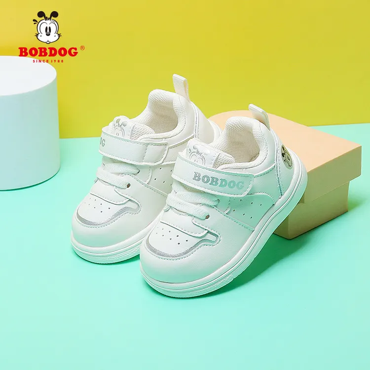 巴布豆童鞋秋天婴童小白鞋婴儿学步鞋软底单鞋女宝宝男童运动鞋子