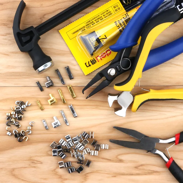 拉链头配件拉尾插销维修双头插口拉链修理工具尾夹止卡子拉锁止口