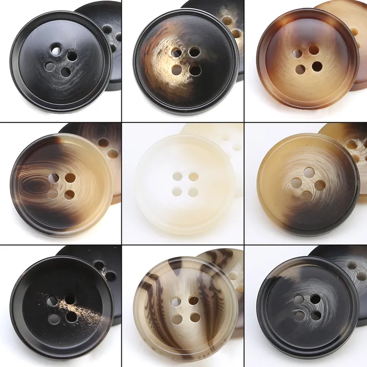 纽扣扣子风衣纽扣女树脂黑色钮扣高端男西装衣服大衣扣子配件大全