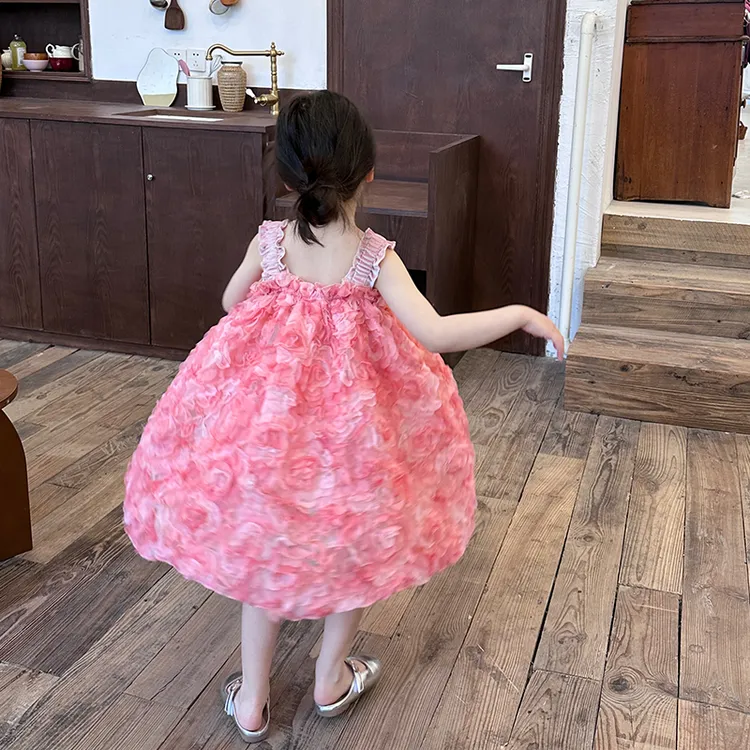 【现货】TINO定制女童连衣裙碎花女孩背心裙时髦中小童裙子公主裙