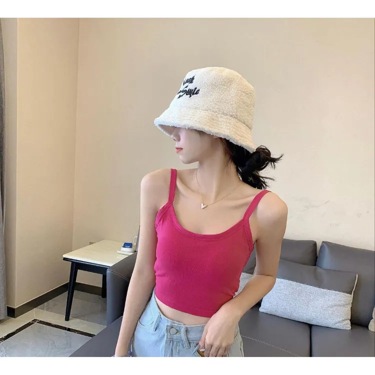【宠粉福利，质量款】美背吊带背心内搭露背性感外穿带胸垫短款上衣