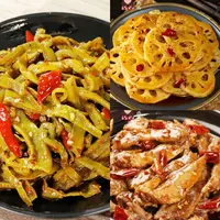 麻辣套餐（鸡翅尖中辣170克  藕片特辣180克  贡菜100克）合计450克