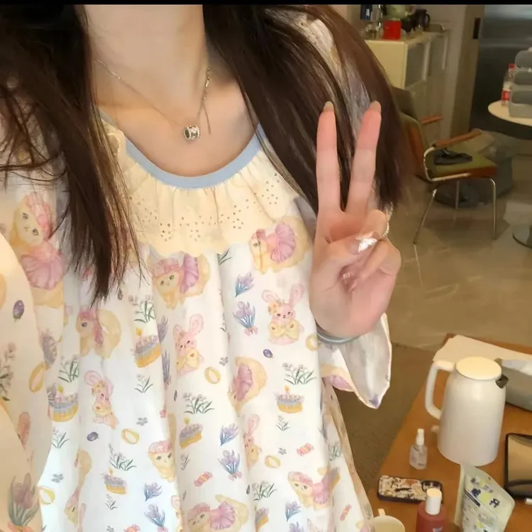 【编码401-450】找到对应的编码拍~短袖家居服甜美小香风少女春夏