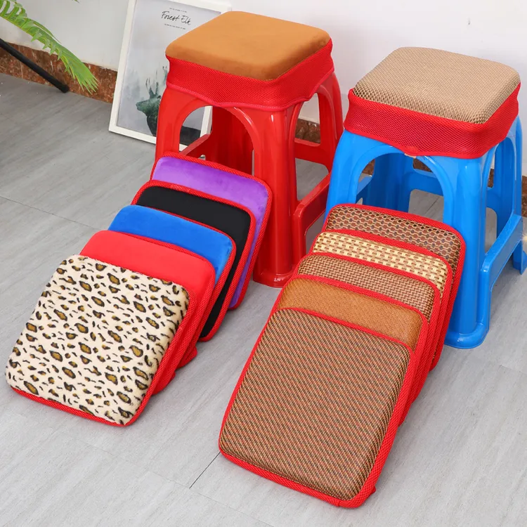 家用餐桌椅子胶凳子垫子坐垫套罩加厚正方形一体防滑屁股屁垫四季