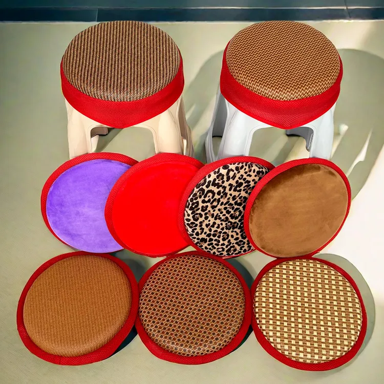 夏季圆形藤席软屁垫凉席坐垫椅子垫凳子套罩防滑加厚垫子圆凳座垫