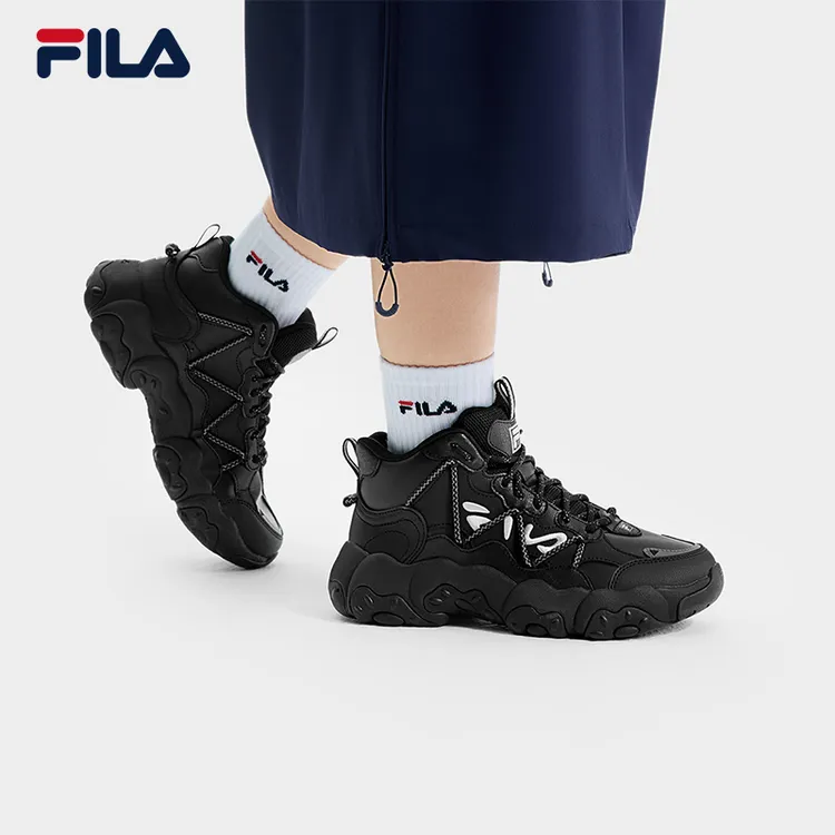 FILA 斐乐情侣鞋中帮猫爪6代老爹鞋男女运动鞋2025春新革面休闲