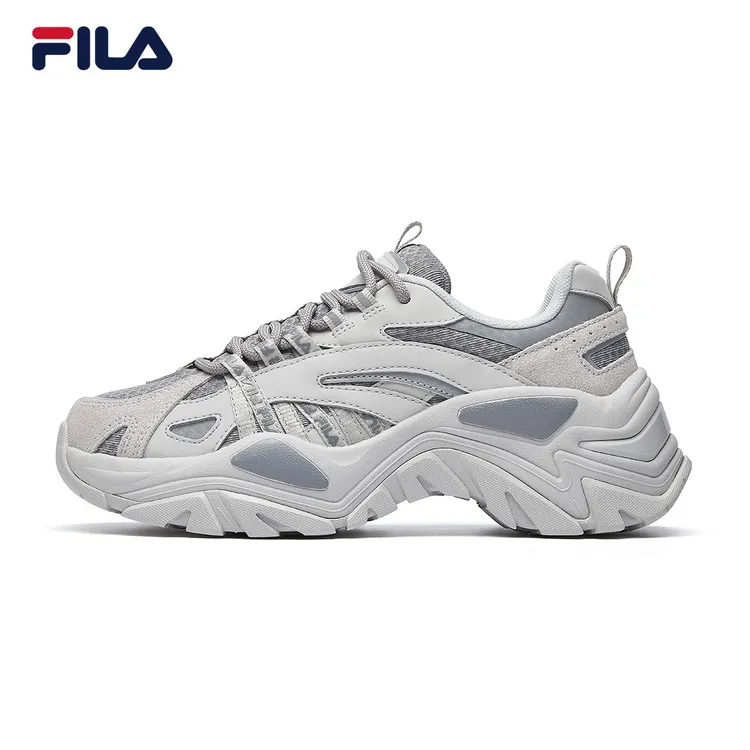 【鱼刺】FILA斐乐女款老爹鞋厚底增高时尚百搭复古反光运动休闲鞋