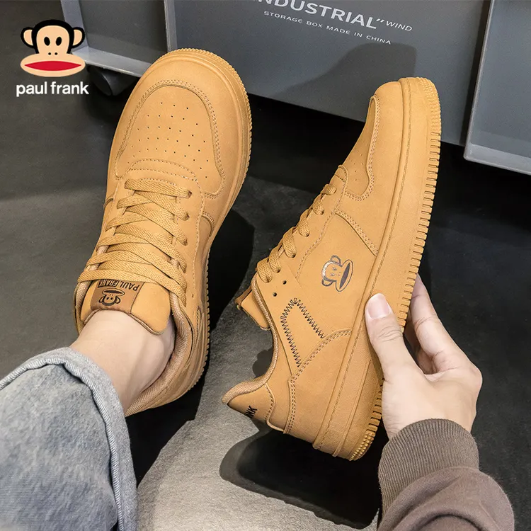 大嘴猴2025秋季新品情侣小白鞋男生简约基础款学生百搭休闲板鞋子