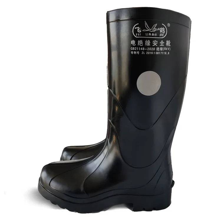 飞鹤绝缘高筒雨靴X7天然橡胶雨鞋男士加厚水鞋防水防滑长筒耐磨男