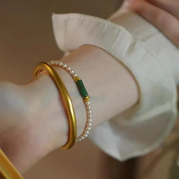 明瑜纯银新中式施家珠手链小众设计清冷感手饰轻奢精致气质手串