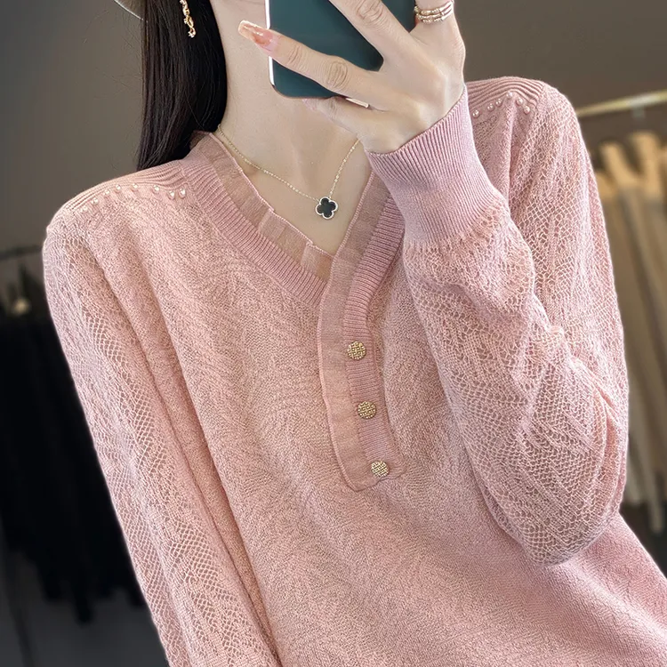 胖mm大码毛衣女宽松200斤遮肚显瘦v领上衣2024秋装新款针织打底衫