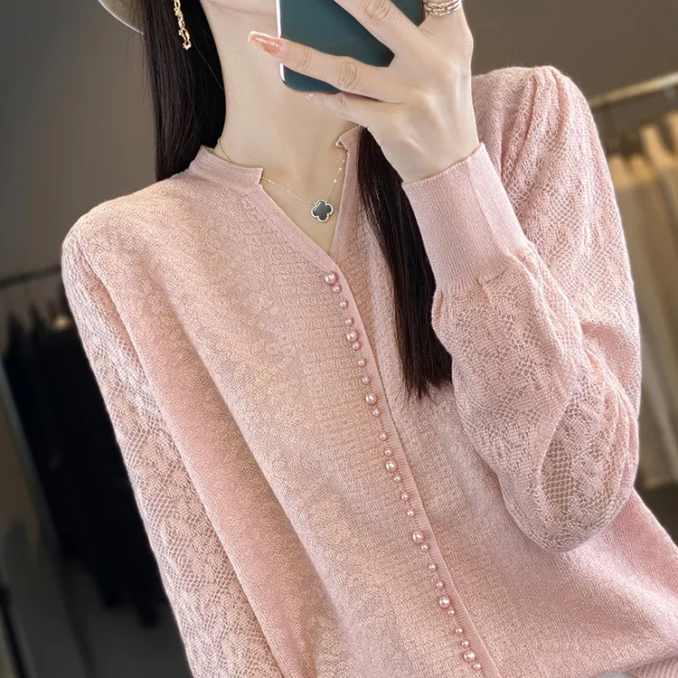胖mm春秋装大码毛衣女宽松遮肚子显瘦v领洋气上衣内搭针织打底衫商品图