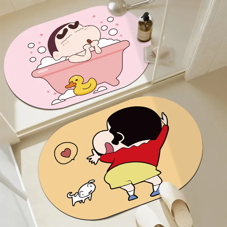 新久丽浴室吸水地垫软硅藻泥卫生间门口防滑脚垫厕所速干加厚地毯