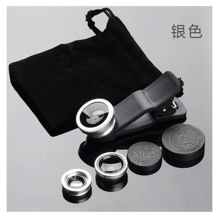 手机拍照神器镜头特效自拍配件外置摄像头广角微距鱼眼三合一套装