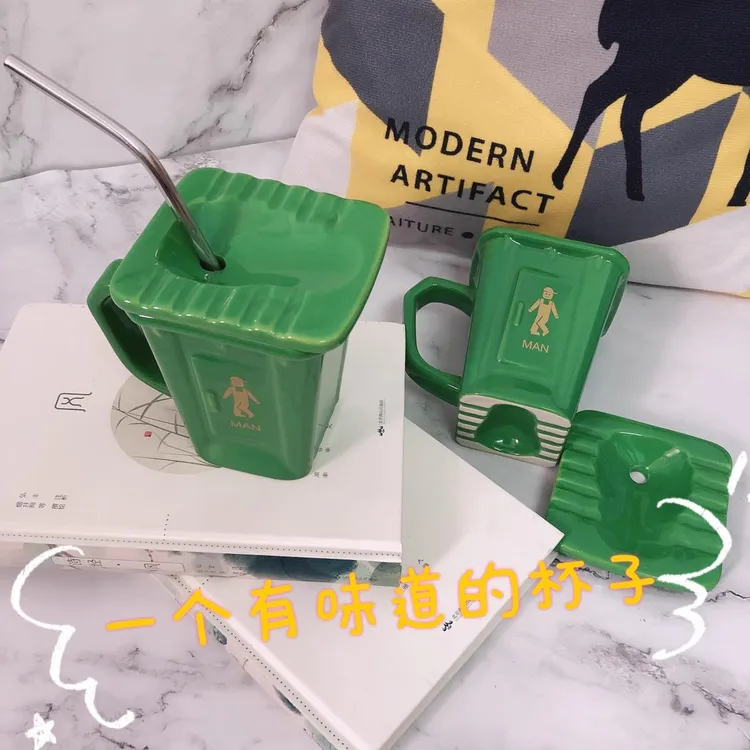 创意蹲厕奇奇怪怪的杯子ins简约个性马克杯生日礼物陶瓷杯网红杯