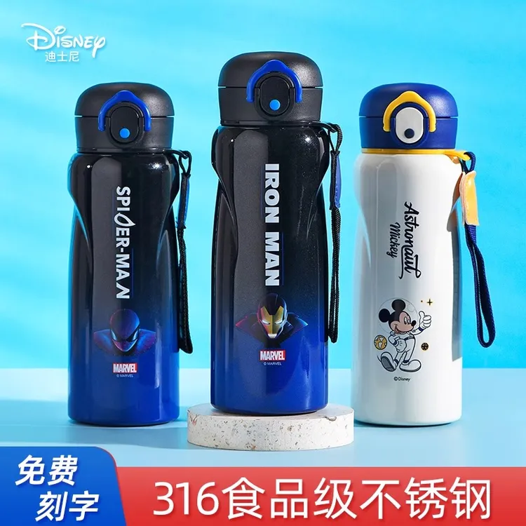 迪士尼儿童保温水杯6-12岁316不锈钢正品小学生上学专用防摔直饮