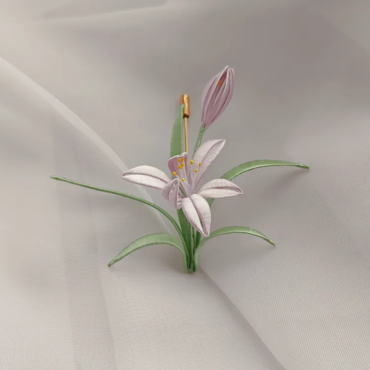 原创兰花胸针发簪发饰【付款后7天内发货】手工定制款古风国风清雅